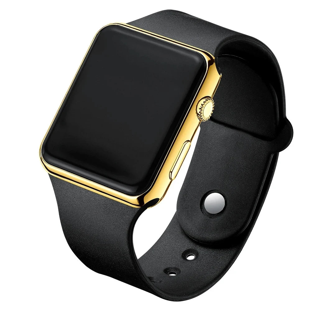 New Fashion Women Men Square LED Digital Watch Students