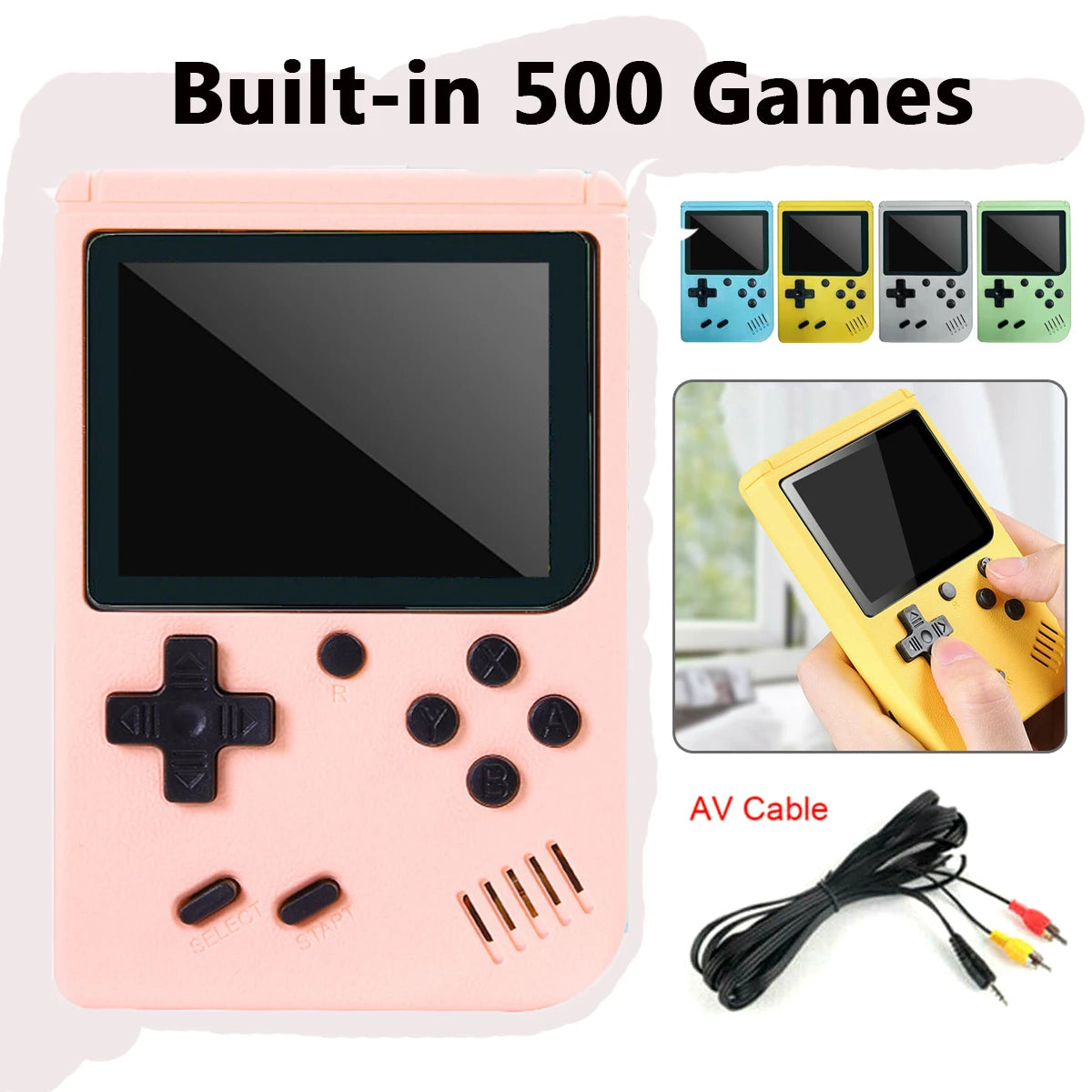 Built-in 500+ Classic games 5 inch arcade retro Console games console