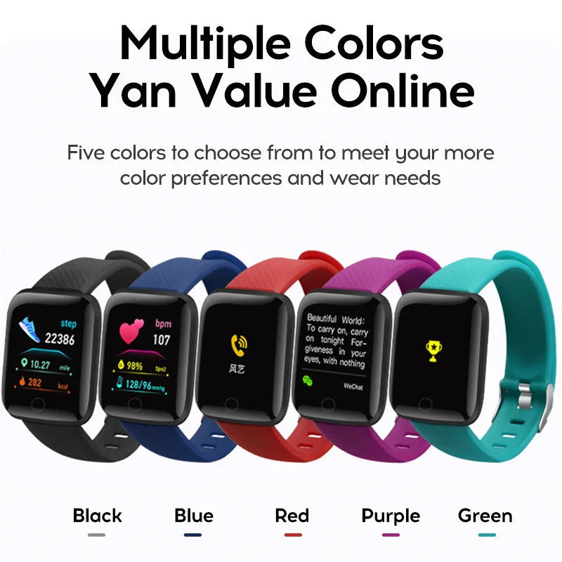 116plus Smart Watch Men and Women Full Touch Screen Sport Fitness