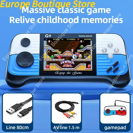 3 Colors Mini Handheld Game Player With 666 Games G9 3 Inch Screen