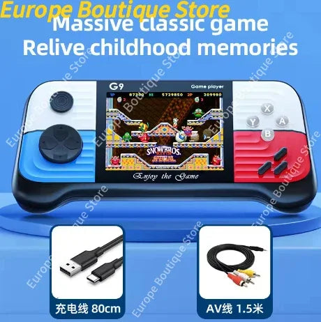3 Colors Mini Handheld Game Player With 666 Games G9 3 Inch Screen