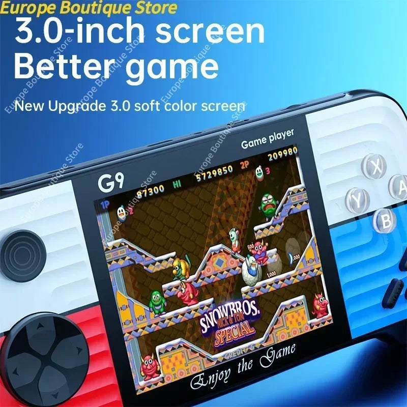 3 Colors Mini Handheld Game Player With 666 Games G9 3 Inch Screen