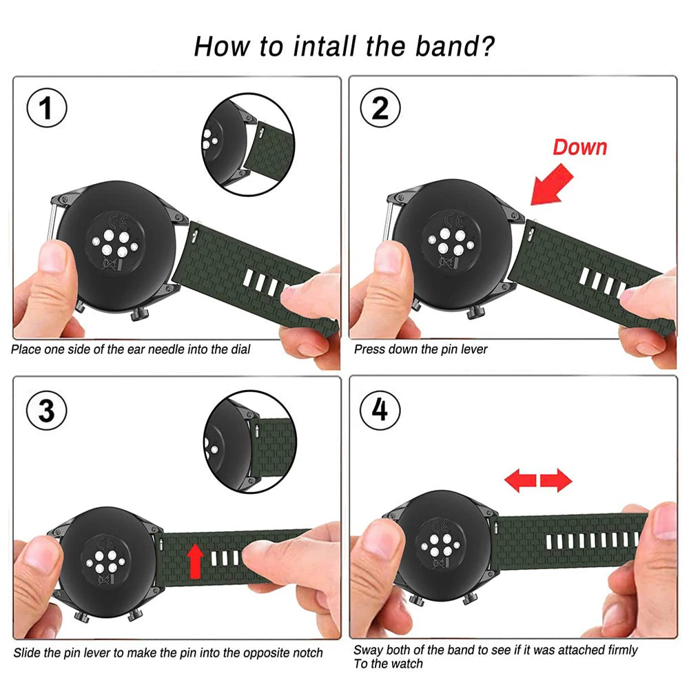 20mm 22mm watch band for Samsung Galaxy watch 6/5/pro/4/6