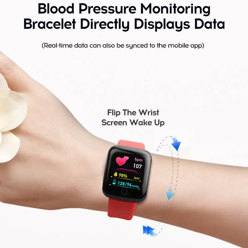 116plus Smart Watch Men and Women Full Touch Screen Sport Fitness