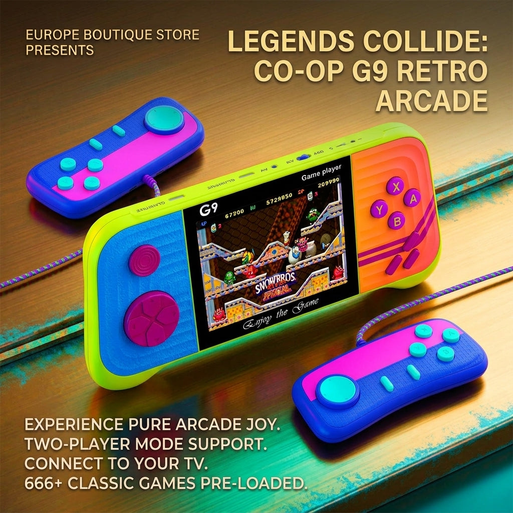 3 Colors Mini Handheld Game Player With 666 Games G9 3 Inch Screen
